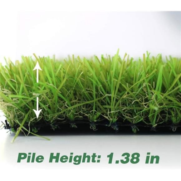 Artificial Grass Turf 4FTX6FT,1,38inch 4 Tone Realistic Synthetic Thick Grass - Picture 2 of 6